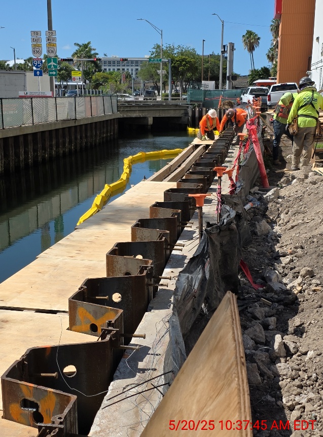 University of Miami Hospital New Seawall and Bridge